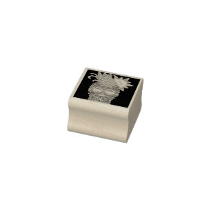 Tampons Encreurs Timbre en caoutchouc Halloween Floral Sugar Skull