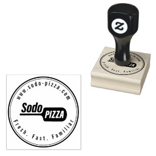 Tampons Encreurs Timbre en caoutchouc LOGO Sodo Pizza personnalisé