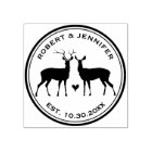 Timbre en caoutchouc Mariage du Cercle de Cerf Rus