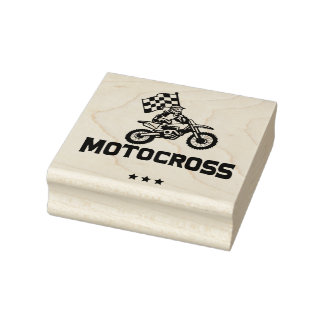 Tampons Encreurs Timbre en caoutchouc Motocross