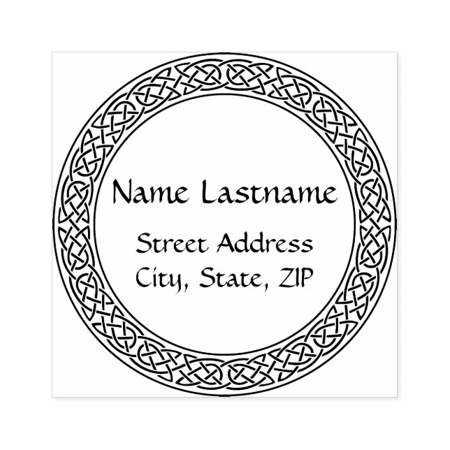 Tampons Encreurs Timbre en caoutchouc personnalisé Celtic Knot (Impression)