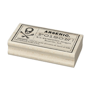 Tampons Encreurs Timbre en    caoutchouc POISON Apothecary