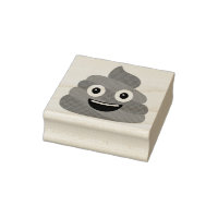 Timbre en caoutchouc Poop Emoji