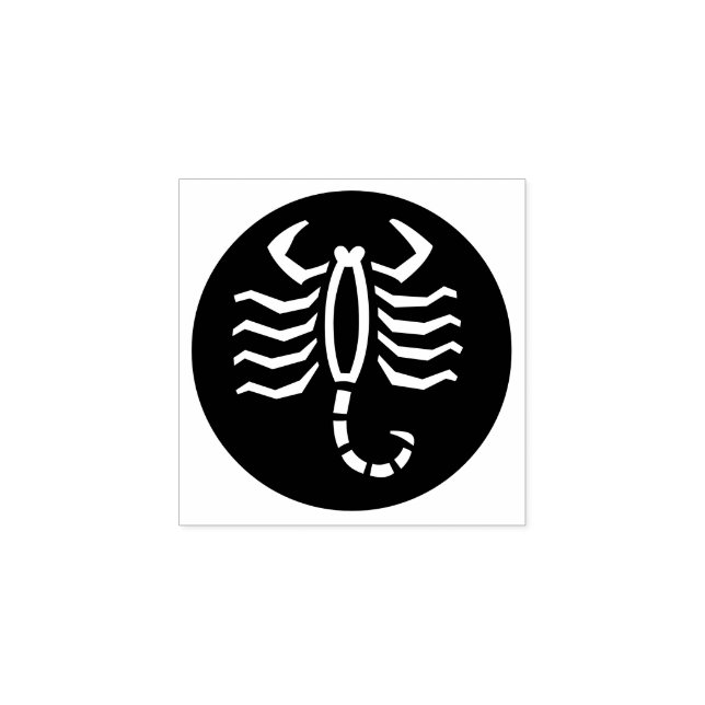 Tampons Encreurs Timbre en caoutchouc "Scorpio" (Impression)