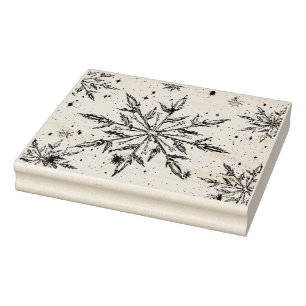 Tampons Encreurs Timbre en caoutchouc Snowflon