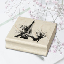 Timbre en caoutchouc Tour Eiffel