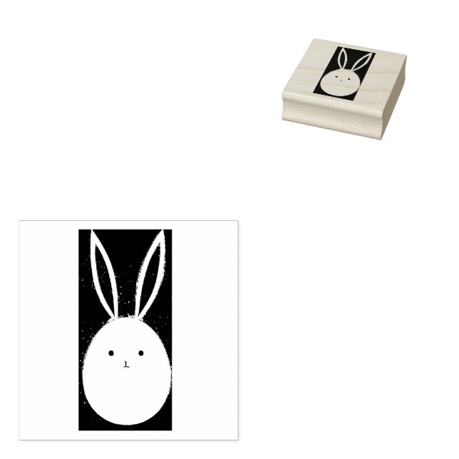 Tampons Encreurs Timbre lapin de Pâques (Tamponné)