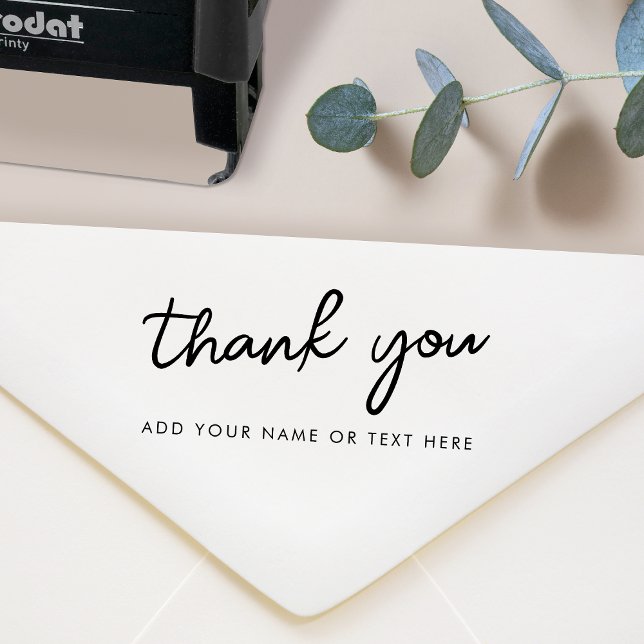 Tampons Encreurs Timbre Merci | Typographie minimale Merci (Créateur téléchargé)