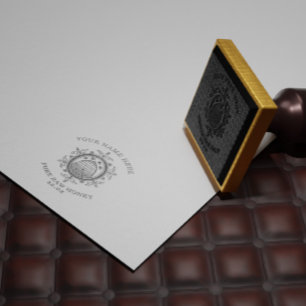 Tampons Encreurs Timbre personnalisé Étiquette vintage de pot de mi