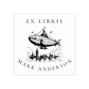 Tampons Encreurs Timbre plaque d'immatriculation Steampunk London A