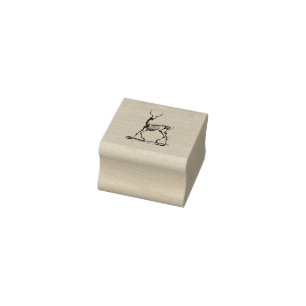 Tampons Encreurs Timbre squelette vintage, cerf gothique