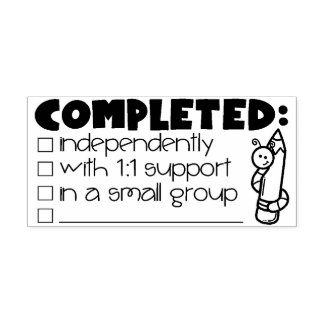 Tampons Encreurs Timbre terminé - Timbre de l'enseignant