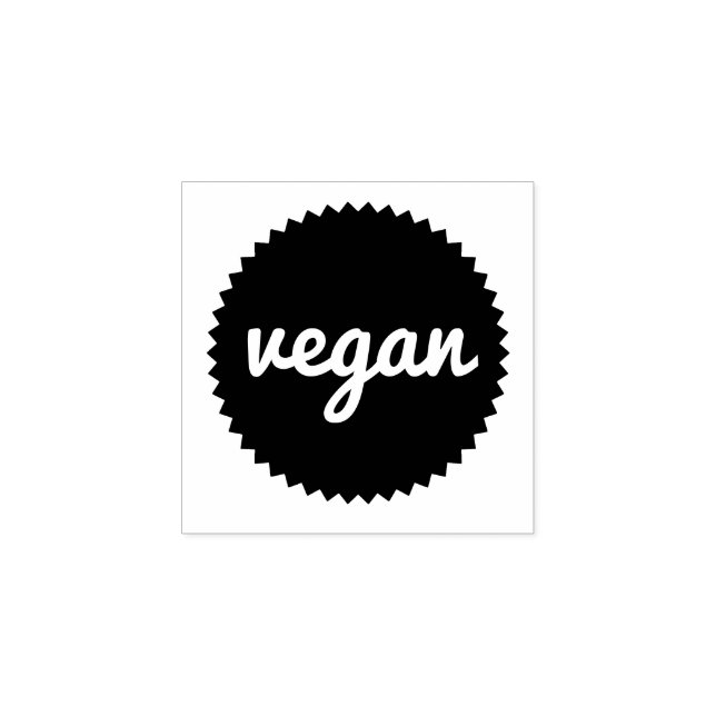 Tampons Encreurs Timbre Vegan Pour Les Vendeurs De Nourriture (Impression)