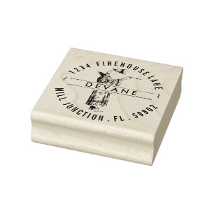 Tampons Encreurs Timbre vintage d'adresse de retour de magicien