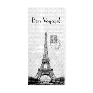 Tampons Encreurs Timbre vintage de carte postale de Tour Eiffel