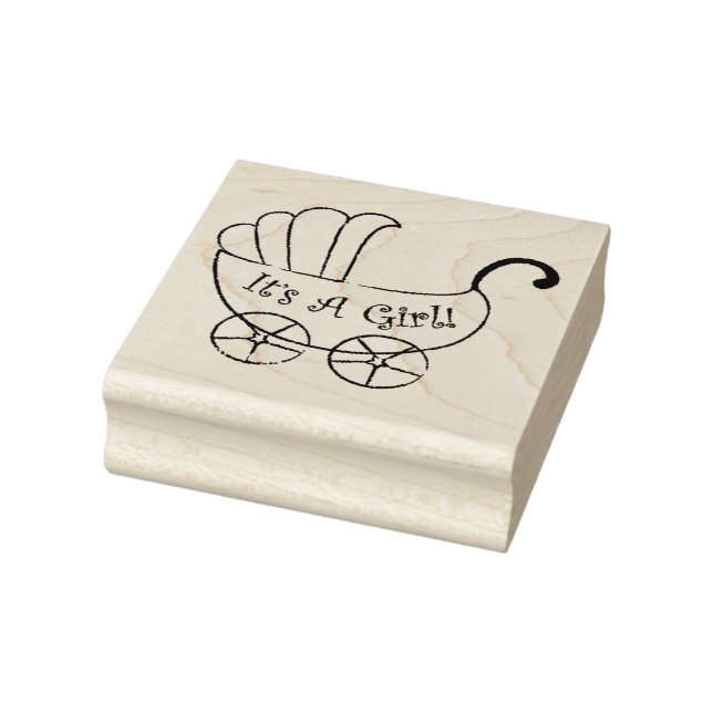 Tampons Encreurs Timbres d'art en bois/C'est une fille avec transpo (Tampon)