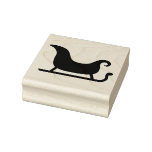 Tampons Encreurs Timbres d'art en bois/Sleigh