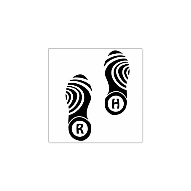 Tampons Encreurs Tirage - Monogramme d'impression de chaussures per (Impression)