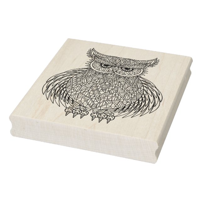 Tampons Encreurs Totem d'oiseaux de hibou inspiré (Tampon)