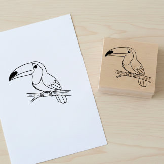 Tampons Encreurs Toucan Wooden Art Stamp