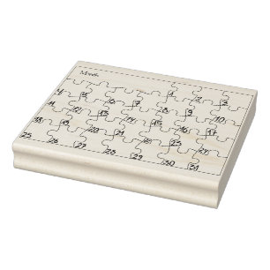 Tampons Encreurs Traqueur de puzzle pour le timbre en bois d'art de