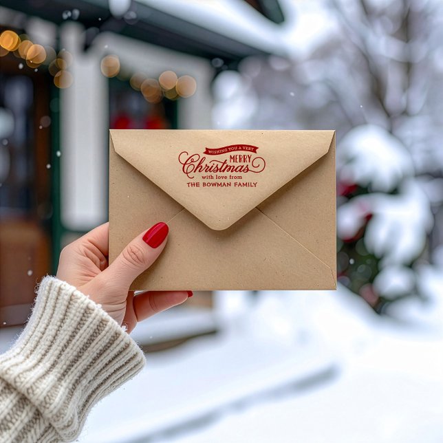 Tampons Encreurs Très Joyeux Noël Script Holiday (Créateur téléchargé)