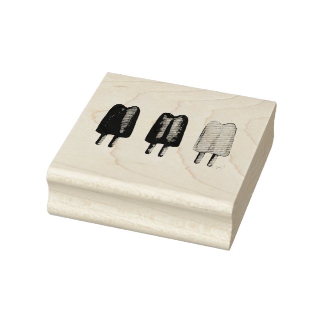 Tampons Encreurs Trois Popsicles Twin Pop Popsicle Ice Lolly Timbre (Tampon)