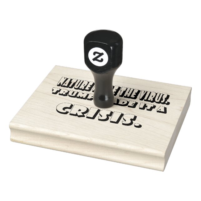 Tampons Encreurs Trump A Fait Du Coronavirus Une Crise Un Texte Bla (Tampon)