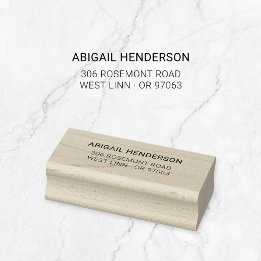 Tampons Encreurs Typographie minimaliste simple moderne 10 | Bois