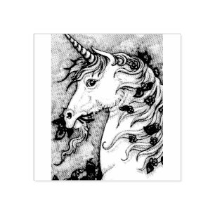 TAMPONS ENCREURS UNICORN ET VIOLET, POMPE EN CAOUTCHOUC IMAGINAIRE