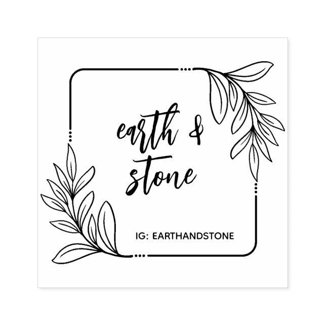 Tampons Encreurs Verdure Whimsical fait main (Impression)