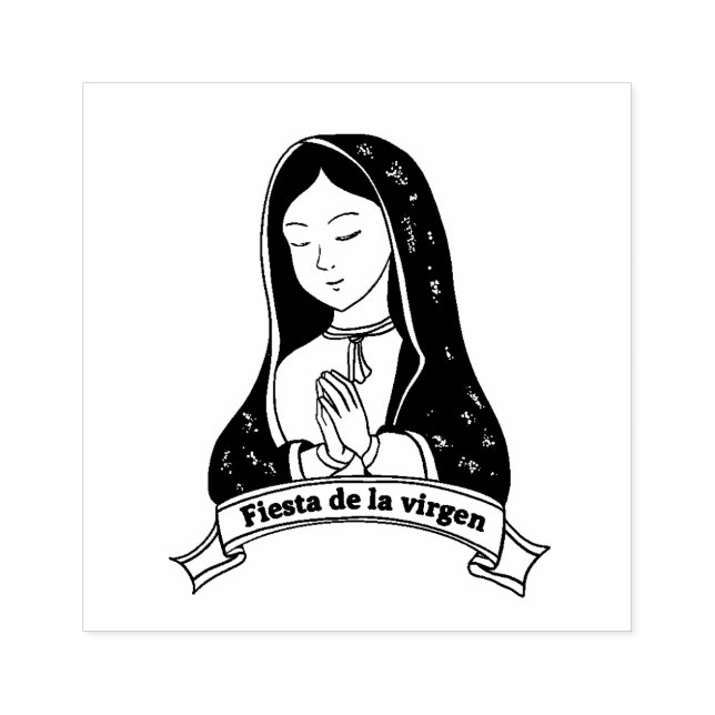 Tampons Encreurs Vierge Marie Guadalupe Mexique Religieux Catholiqu (Impression)