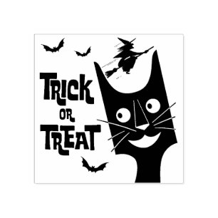 Tampons Encreurs Vintage Halloween ou le chat noir