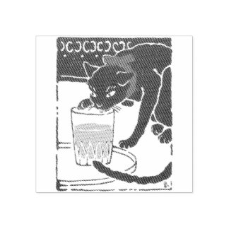Tampons Encreurs Vintage Japanese Beer Cat Art Goyo Retro