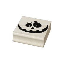 Visage citrouille de l'Halloween cachet d'art silh