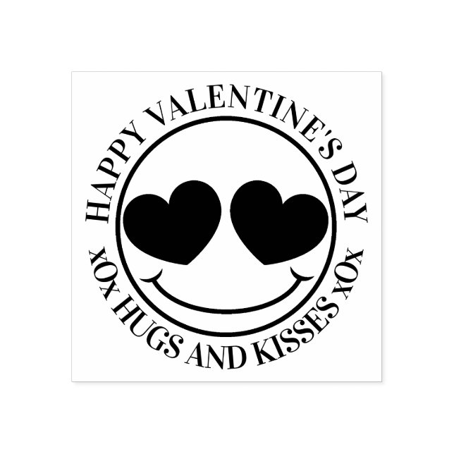 Tampons Encreurs Visage d'amour Heureuse Sainte-Valentin (Impression)