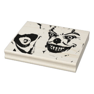 Tampons Encreurs Visages clowns effrayants - fabrication de carte d