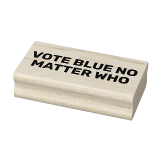Tampons Encreurs Vote Bleu Peu Importe Qui Personnalise Le Texte