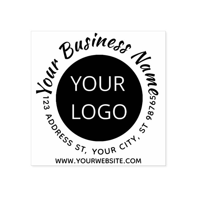 Tampons Encreurs Votre logo ici Entreprise Promotion Timbre personn (Impression)