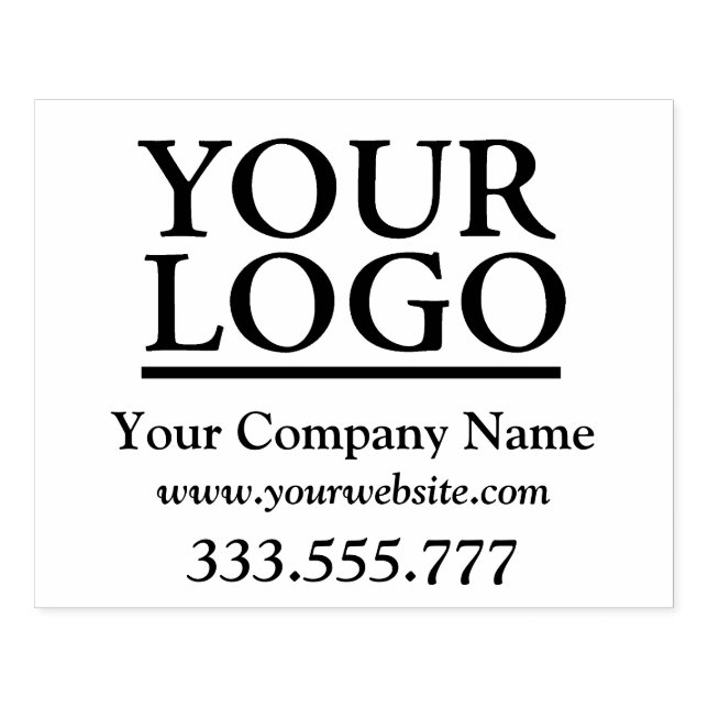 Tampons Encreurs Votre Logo, Nom commercial, Site Web, Phone Rubber (Impression)