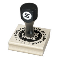 Votre logo rond et timbre à encre en caoutchouc gr