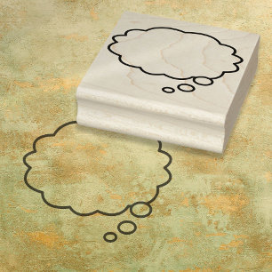 Tampons Encreurs Votre message bulle de réflexion Fun rétro bande d