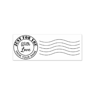 Tampons Encreurs Votre Nom Avec Un Timbre Postmark Amoureux Personn