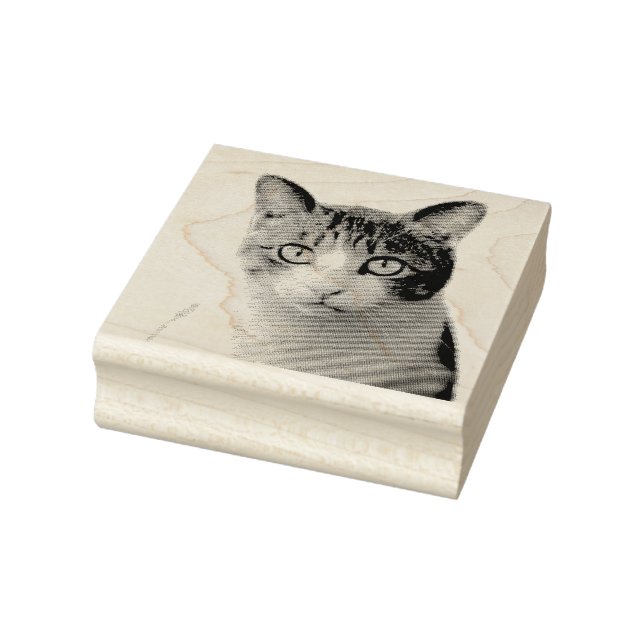 TAMPONS ENCREURS VOTRE PHOTO CAT PET CUSTOMISÉ CAOUTCHOUC EN CAOUTC (Tampon)
