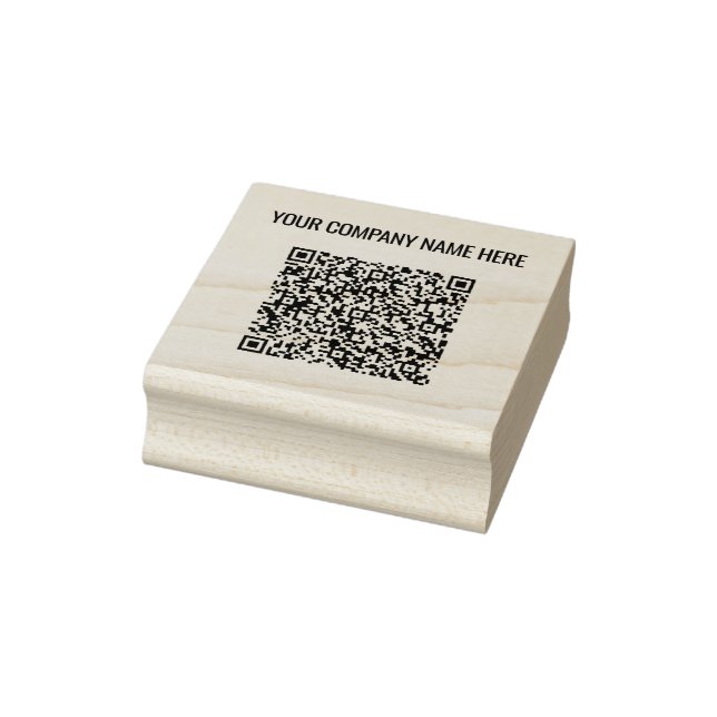 Tampons Encreurs Votre QR Code Scan Info - Timbre en caoutchouc de  (Tampon)