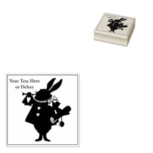 Tampons Encreurs Votre texte Alice au pays des merveilles Vintage l