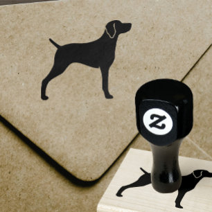 Tampons Encreurs Weimaraner Chien race Silhouette