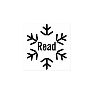 Tampons Encreurs Winter Snowflake Read Teacher Classroom Library