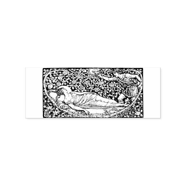 Tampons Encreurs WQ RUBBER STAMP : Beauté dormante (Impression)
