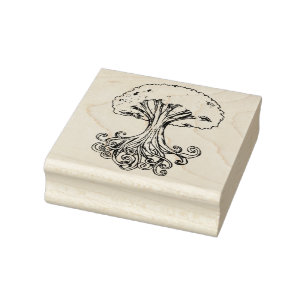 Tampons Encreurs Yggdrasil Arbre Norse Mythologie Aquarelle